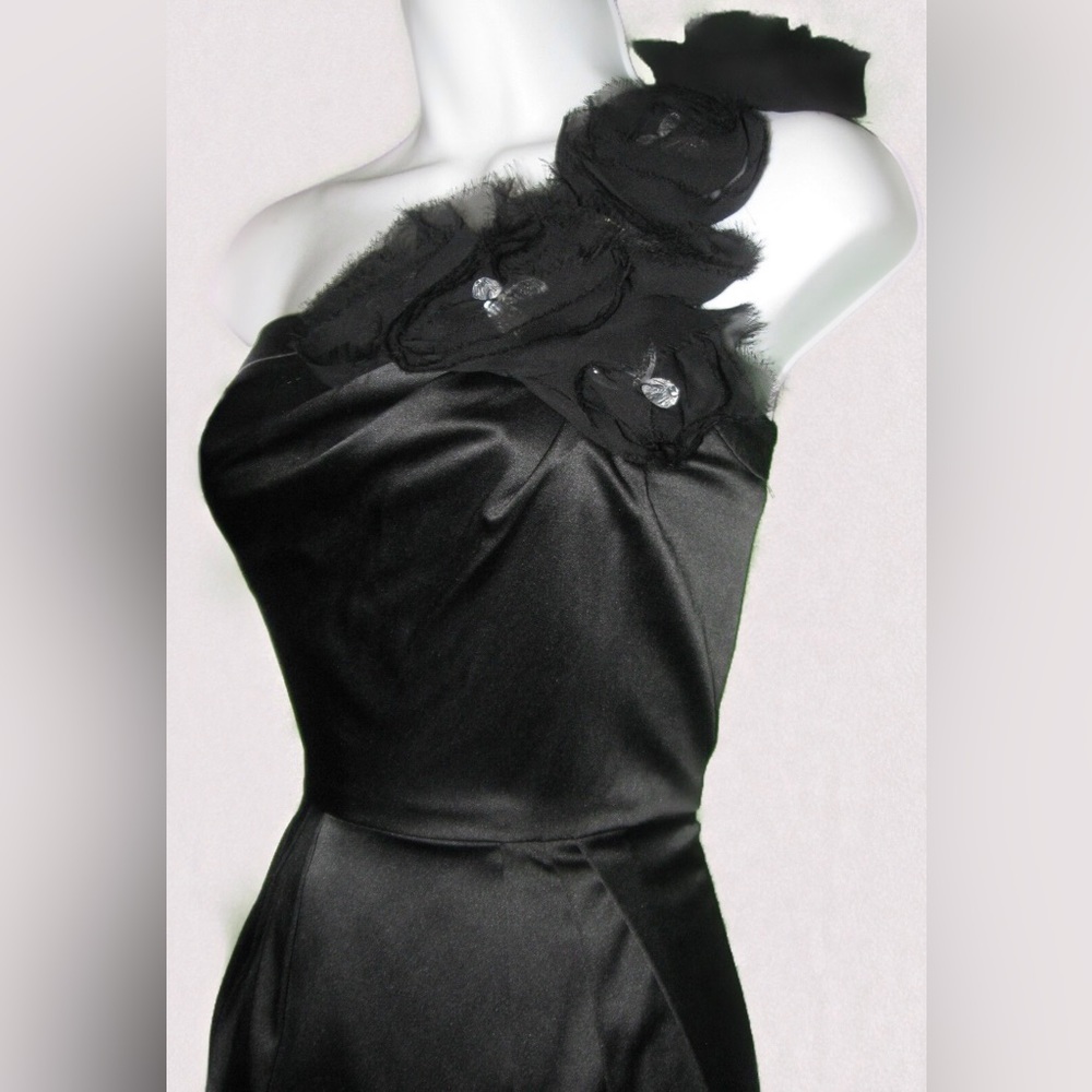 Bisou Bisou Satin One-Shoulder Dress